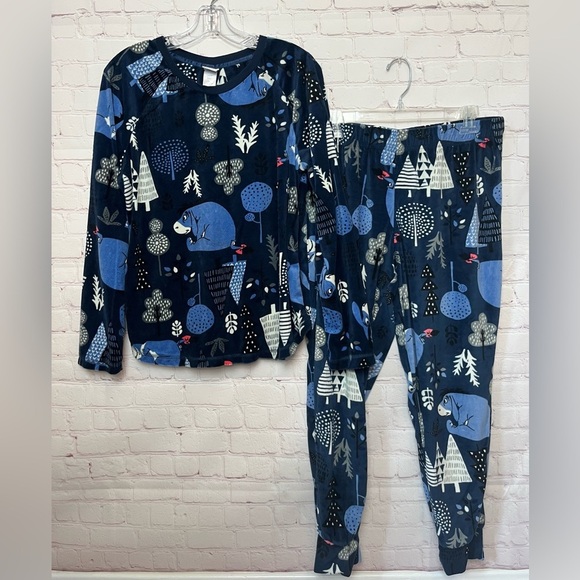 Disney Eeyore Lightweight Fleece Pajama Set - Picture 1 of 16
